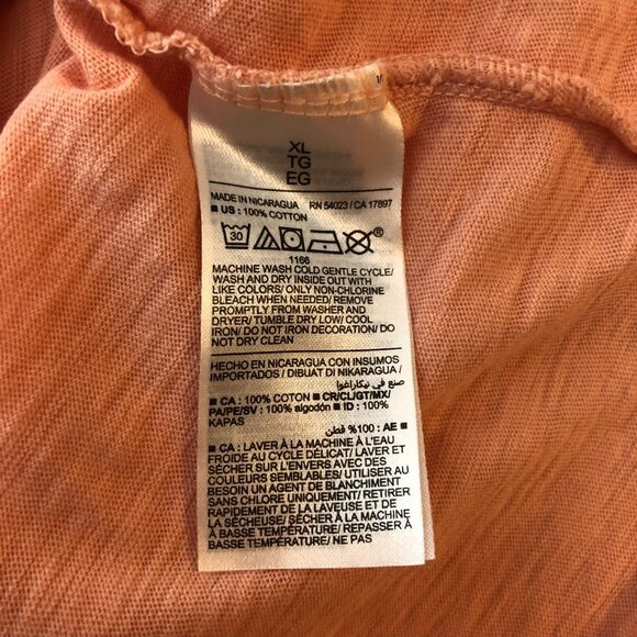 Old Navy Womens T Shirt Everywear Here Comes The Sun Hawaiian Graphic Pink XL - Picture 4 of 4